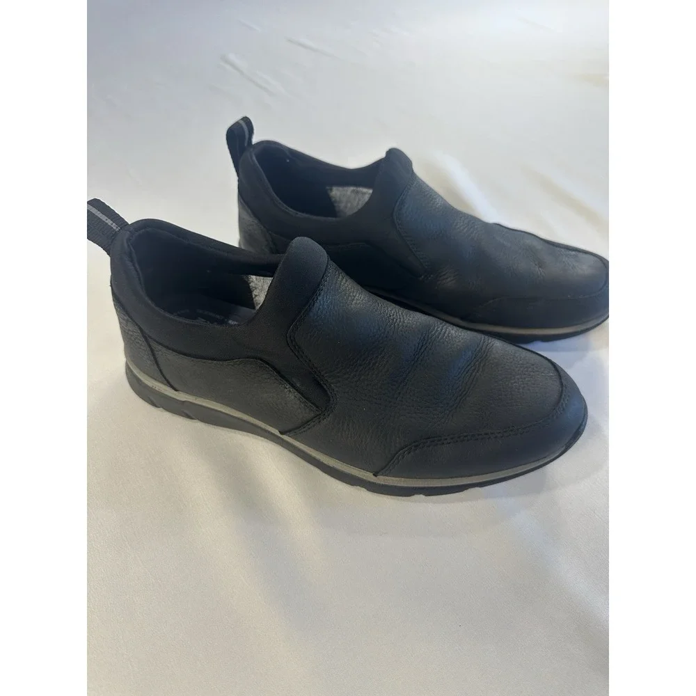 Johnston & Murphy Black Sheepskin‎ Loafers Size 8 1/2